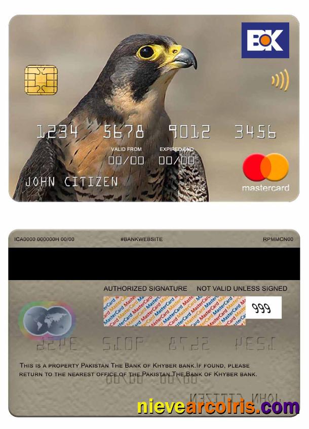 Pakistan The Bank of Khyber bank mastercard
